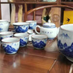 Jingdezhen Chinesische Teeservice Gongfu Teeset Porzellan Blau und Weiß photo review