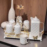 Modisches Teeset mit Tablett Porzellan photo review
