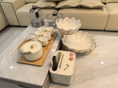 Modernes Japanisches Teeservice mit Tablett Keramik photo review