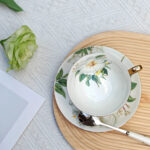 Kamelie Teetasse und Untertasse-Set Knochenporzellan photo review