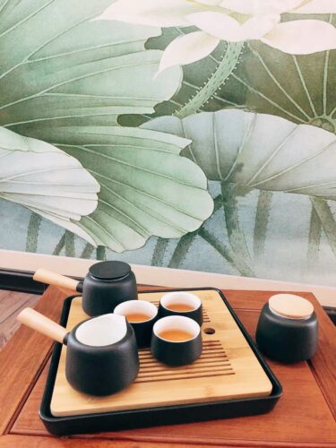Click to view full screen Japanisches Teeservice Gongfu Teeset mit Tablett Töpferei kostenlos personalisiert photo review