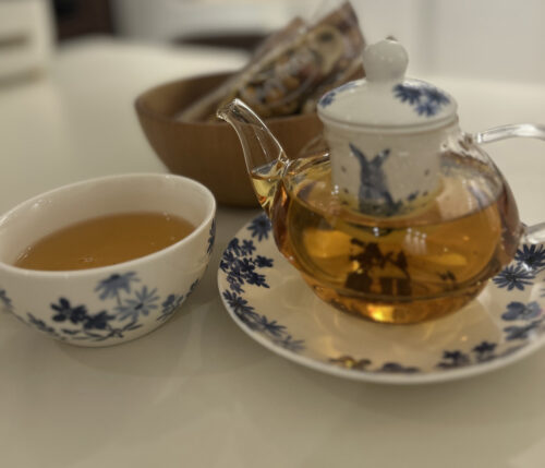 Click to view full screen Hase Tee-für-eine-Person-Set mit Sieb Glas photo review