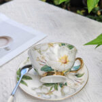 Kamelie Teetasse und Untertasse-Set Knochenporzellan photo review