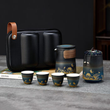 Fisch Chinesisches Reise-Gongfu-Teeset kostenlos personalisiert