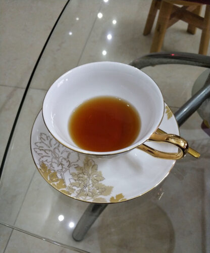 Click to view full screen Goldblatt Teetasse und Untertasse-Set Knochenporzellan photo review