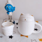 Katzen Teebecher mit Sieb und Deckel photo review