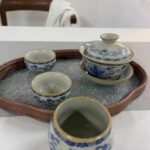 Vintage Chinesisches Teeservice mit Tablett Blau und Weiß photo review