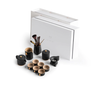 SANXUN Porzellan-Teeset Wärmer Porzellan Charms Teekanne mit tragbarer Geschenkbox 12ppcs 6