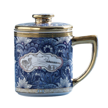 Celadon Teebecher mit Sieb