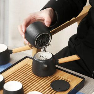 TS1NS001 DD1 Japanisches Teeservice Gongfu Teeset mit Tablett Töpferei kostenlos personalisiert