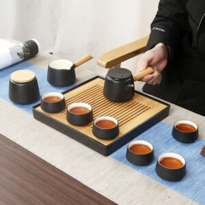 TS1NS001 DD4 Japanisches Teeservice Gongfu Teeset mit Tablett Töpferei kostenlos personalisiert