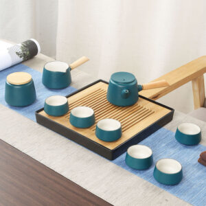 TS1NS001 VV2 Japanisches Teeservice Gongfu Teeset mit Tablett Töpferei kostenlos personalisiert