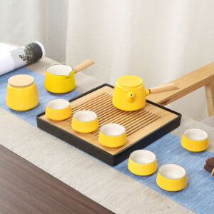 TS1NS001 VV4 Japanisches Teeservice Gongfu Teeset mit Tablett Töpferei kostenlos personalisiert