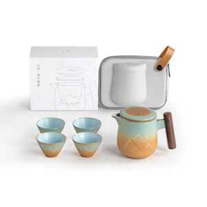 TS1SX004 V1 Berge Reise-Gongfu-Teeset mit Becher Keramik