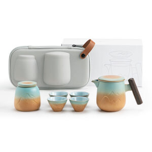 TS1SX004 V3 Berge Reise-Gongfu-Teeset mit Becher Keramik