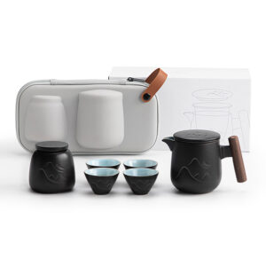 TS1SX004 V4 Berge Reise-Gongfu-Teeset mit Becher Keramik