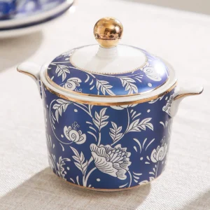 TSB02CC001 5 Blühende Blumen Englisches Porzellan Teeservice