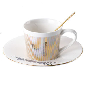 TSB10BB001 v3 Bewegte Reflexion Teetasse und Untertasse-Set Porzellan