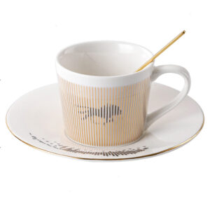 TSB10BB001 v7 Bewegte Reflexion Teetasse und Untertasse-Set Porzellan