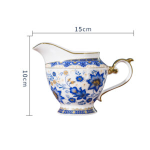 TSB11BB010 D2 Blumen Europäisches Teeservice vollständiges Teeset Knochenporzellan