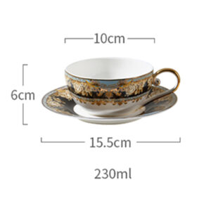 TSB11BB014 D7 Vintage Tee-für-eine-Person-Set Knochenporzellan