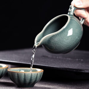 TSB13BB007 4 Wassermelone Chinesisches Teeservice Gongfu Teeset Jingdezhen Celadon