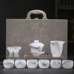 TSB13BB008 VC2 Exklusives Chinesisches Teeservice Gongfu Teeset Liuli Glas