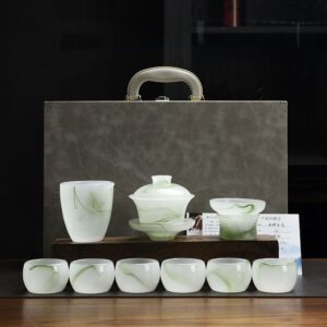 TSB13BB008 VC3 Exklusives Chinesisches Teeservice Gongfu Teeset Liuli Glas