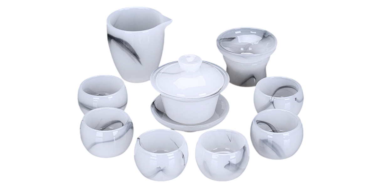 TSB13BB008 dd1 Exklusives Chinesisches Teeservice Gongfu Teeset Liuli Glas