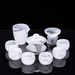 TSB13BB008 v2 Exklusives Chinesisches Teeservice Gongfu Teeset Liuli Glas