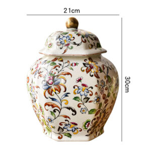 TSB15BB011 d2 Blumen Tee-Dose Keramik Tee-Dose