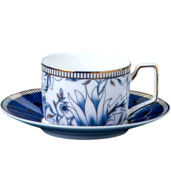 Yucca Knochenporzellan Tasse und Untertasse-Set