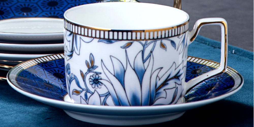 TSB15BB022 d1 Yucca Knochenporzellan Tasse und Untertasse-Set