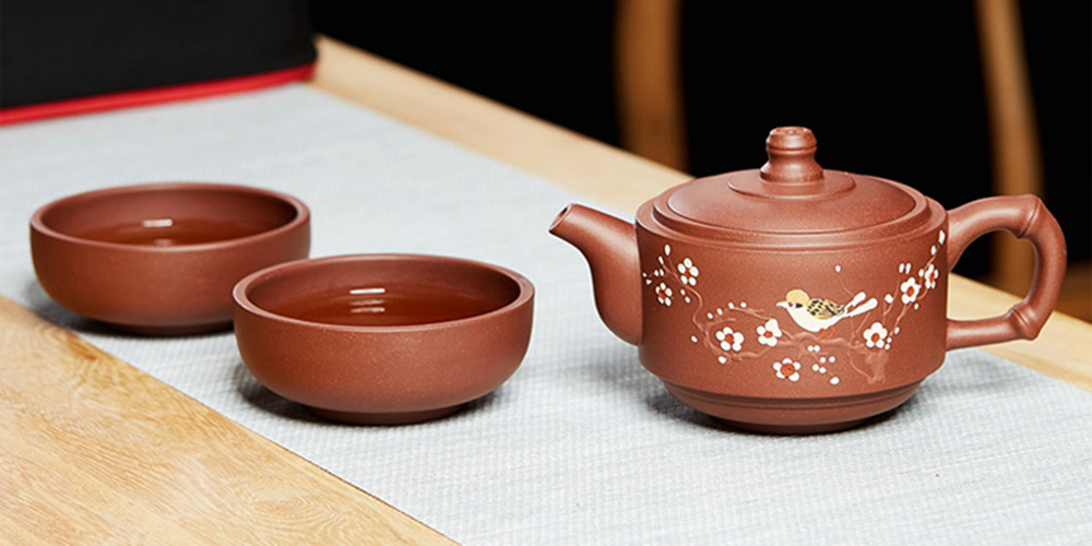 TSB16BB008 d5 Authentisches Chinesisches Yixing Reise-Teeset für 2