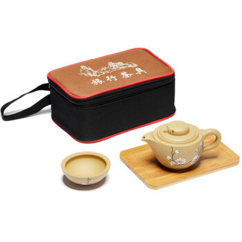 Vogel Chinesisches Yixing Reise-Teeset für eine Person