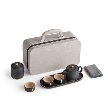 Schickes Chinesisches Gongfu Reise-Teeset Keramik