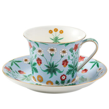 Blumen Teetasse und Untertasse-Set Porzellan