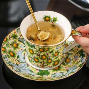 TSB16BB027 D2 Exquisite Rose Porzellan Tasse und Untertasse