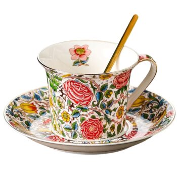 Exquisite Rose Porzellan Tasse und Untertasse
