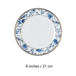 TSB17BB002 d2 Yucca Beilagenteller-Set Knochenporzellan 2-teilig