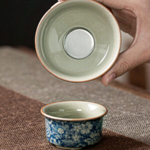 TSB17BB007 B7 Vintage Chinesisches Teeservice Gongfu Teeset Porzellan Blau und Weiß