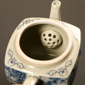 TSB17BB007 D4 Vintage Chinesisches Teeservice Gongfu Teeset Porzellan Blau und Weiß