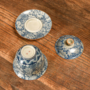 TSB17BB007 D6 Vintage Chinesisches Teeservice Gongfu Teeset Porzellan Blau und Weiß