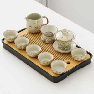 TSB17BB008 V4 Blumen Chinesisches Teeservice Kung Fu Teeset Keramik