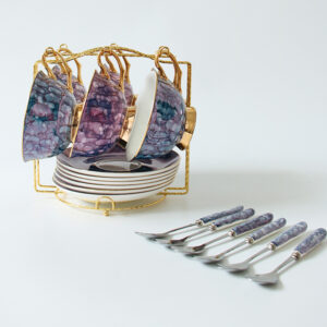 TSB19BB014 v7 Luxuriöses Teetasse und Untertasse-Set Knochenporzellan