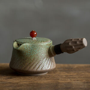 TSB1BB003 d2 Lotus Japanisches Teeservice Gongfu Teeset raue Töpferei