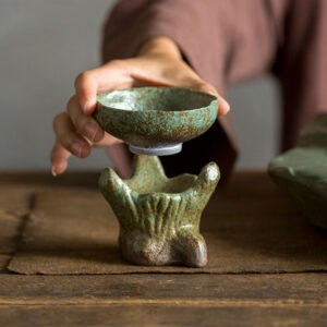 TSB1BB003 dd3 Lotus Japanisches Teeservice Gongfu Teeset raue Töpferei