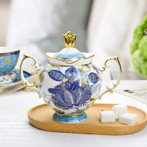 TSB23BB003 d1 2 Feicui Sahnekännchen und Zuckerdose-Set Knochenporzellan