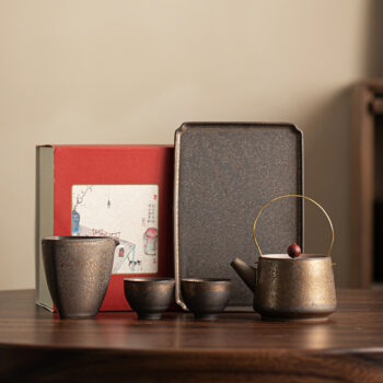 Vintage Japanisches Service Gongfu Teeset Keramik