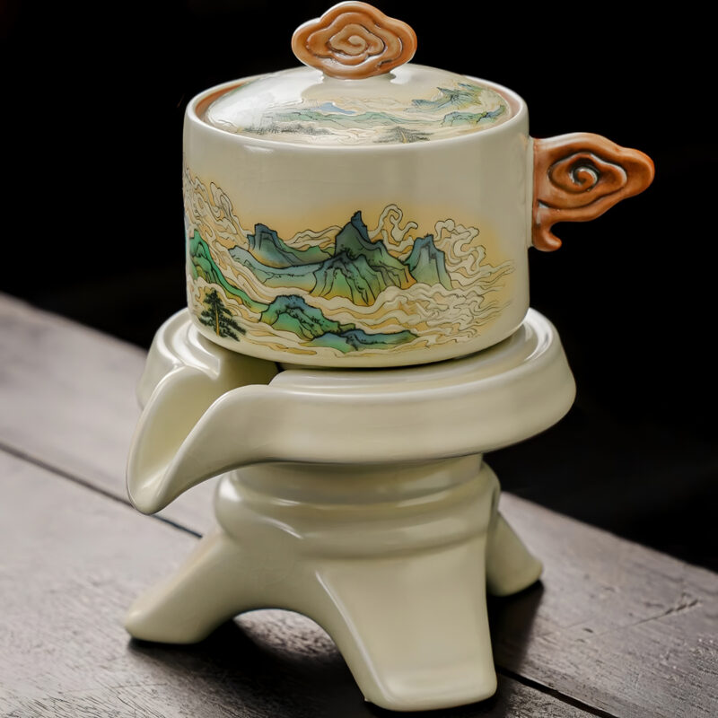Berge Faules Chinesisches Teeservice Kung Fu Teeset mit Tablett – Bild 3